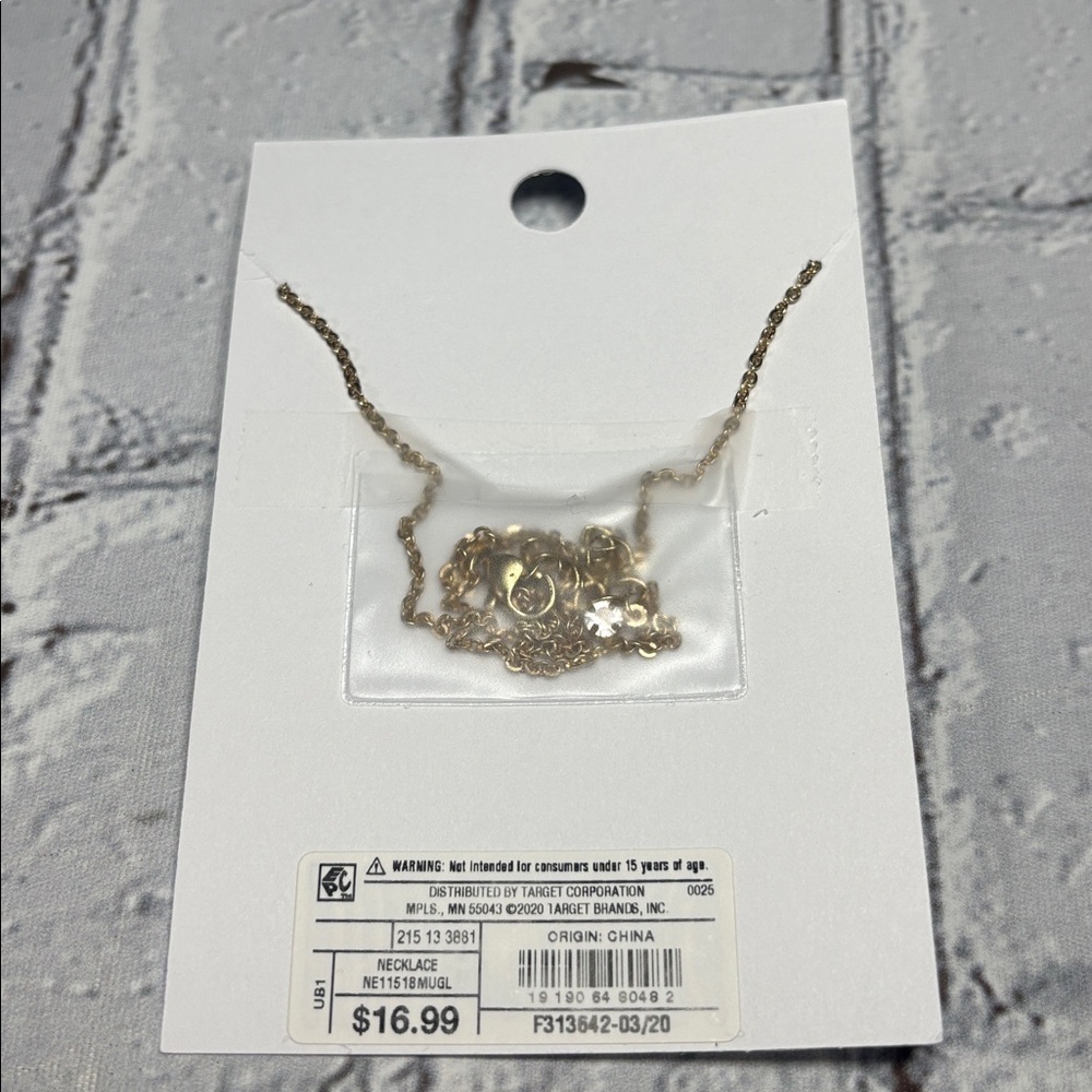 NWT Gold Tone Whimsical Quartz Necklace with Gold Tone Charms and Turquoise - Picture 3 of 5